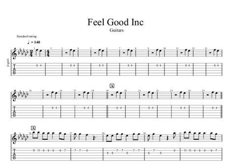 feel good inc chords|feel good inc acoustic guitar.